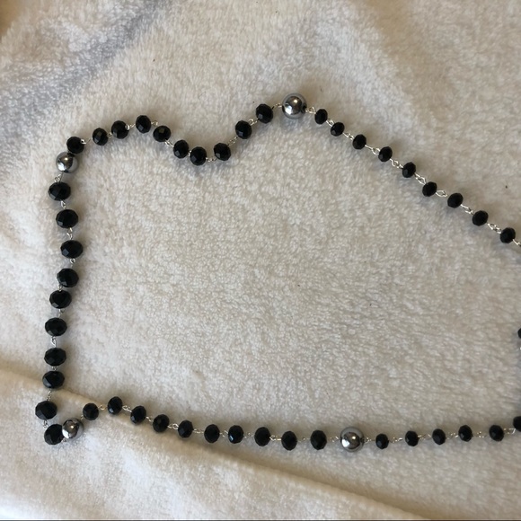 Scorpio Zodiac black beaded rosary necklace handmade - Picture 8 of 9